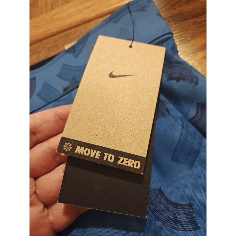 NWT Nike Move To Zero Shorts Men's 42x9 Geometric Blue Golf Chino Performance - Picture 3 of 9